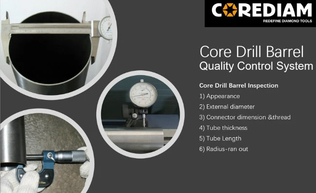 158mm Diamond Core Drill Barrel for Concrete Drilling/Core Drill Tube for Sale